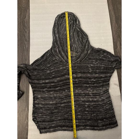 Sweet-N-Sinful Pullover Black/White Hoodie Sweater M Comfy Casual Cozy Cabincore - Picture 8 of 10